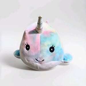 Squishmallows Official Kellytoy Narwhal Tie Dye 11.5 Inch Squishy Natalie